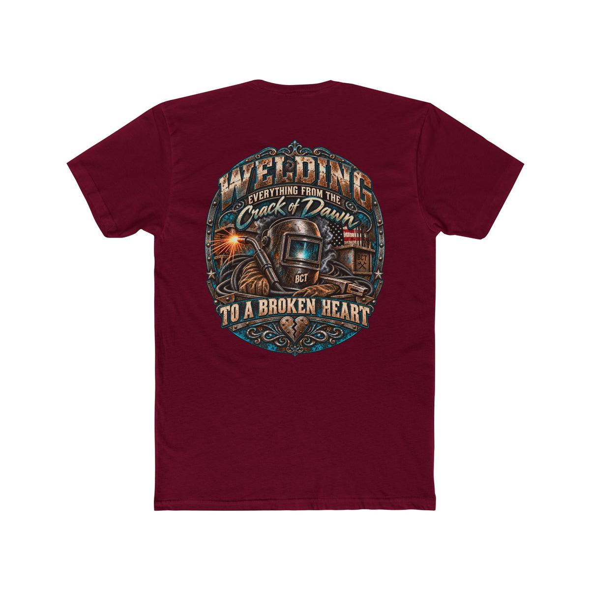 Welding Everything From the Crack of Dawn to a Broken Heart funny welder shirt back print
