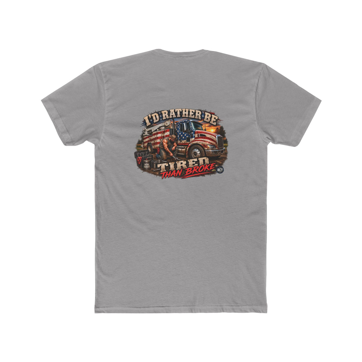 I’d Rather Be Tired Than Broke Shirt | Blue Collar Mechanic Tee