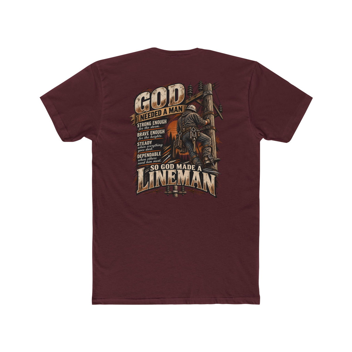 Journeyman lineman tee by Blue Collar Trash