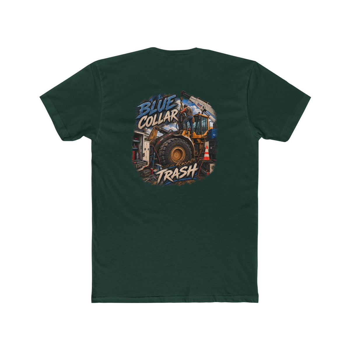 Blue Collar Trash Shirt | Heavy Equipment & Mechanic Tee