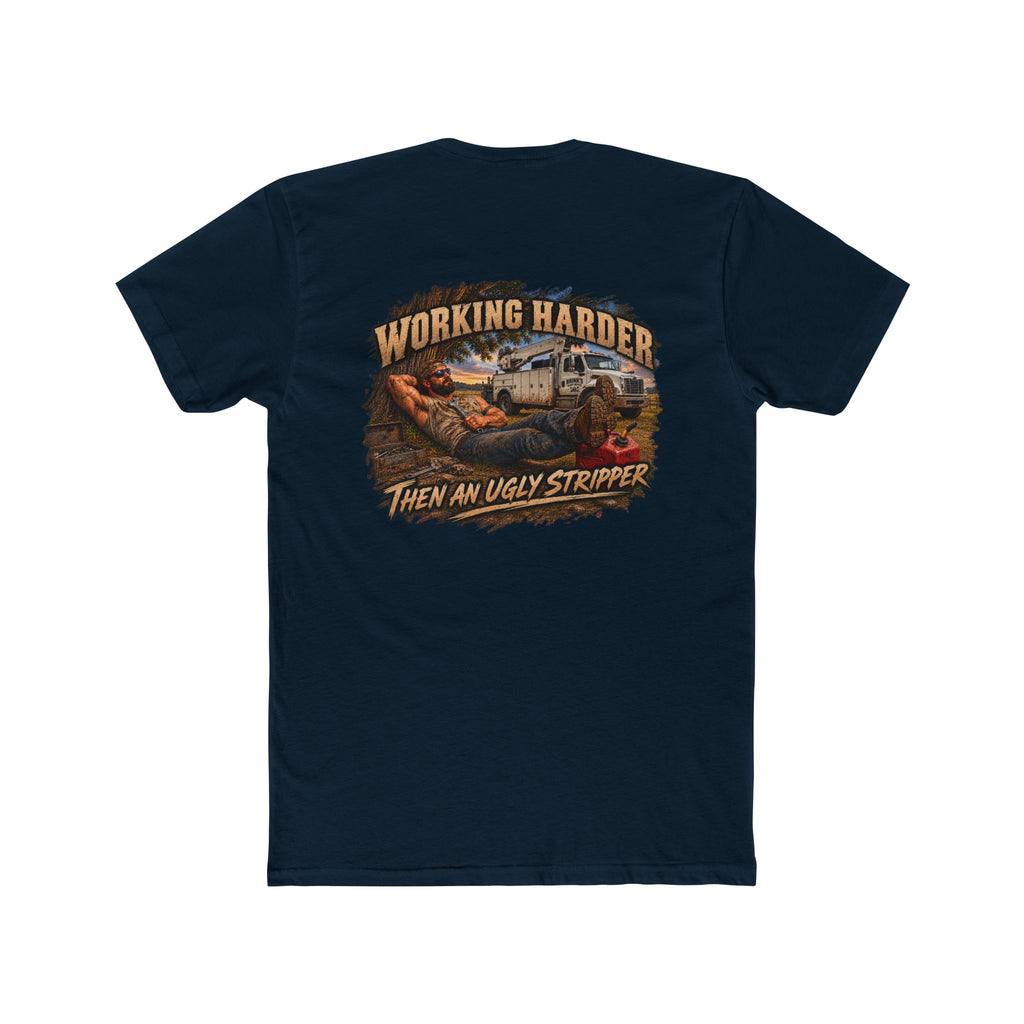 Working Harder Than an Ugly Stripper Shirt | Funny Mechanic Tee