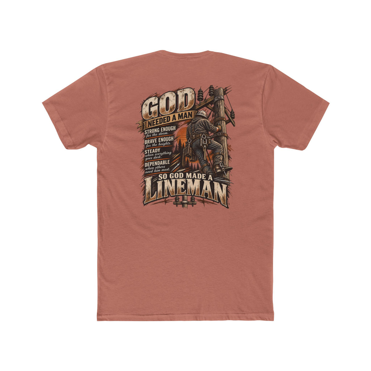 Journeyman lineman tee by Blue Collar Trash