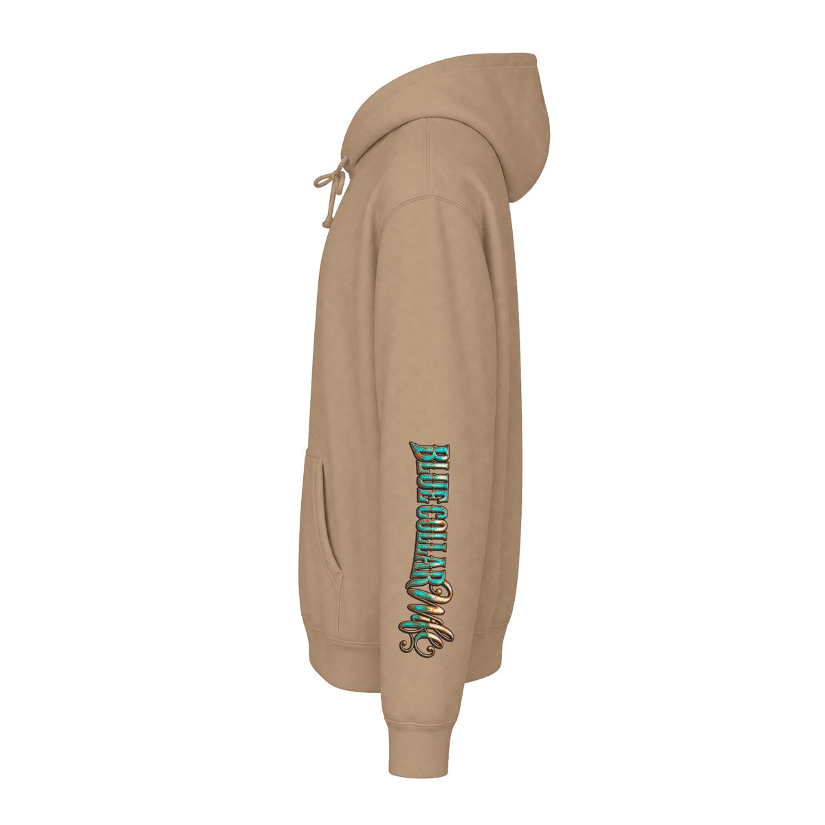 Spoiled Blue Collar Wife Hooded Sweatshirt | Floral Rustic Back Design