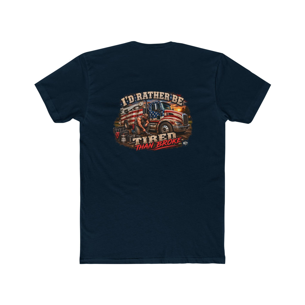 I’d Rather Be Tired Than Broke Shirt | Blue Collar Mechanic Tee