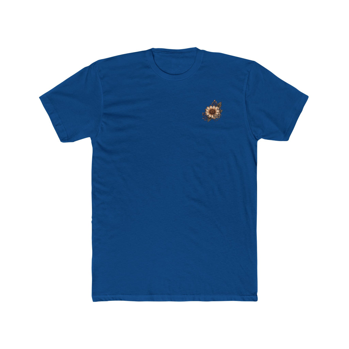 Farm wife tee with blue tractor, cowgirl boots and sunflowers by Blue Collar Trash